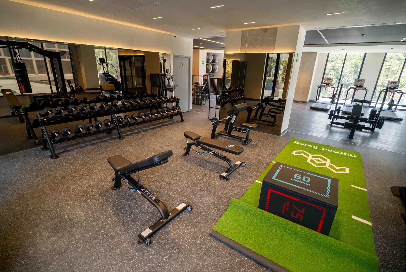 fitness center at Smart Rent Interlomas