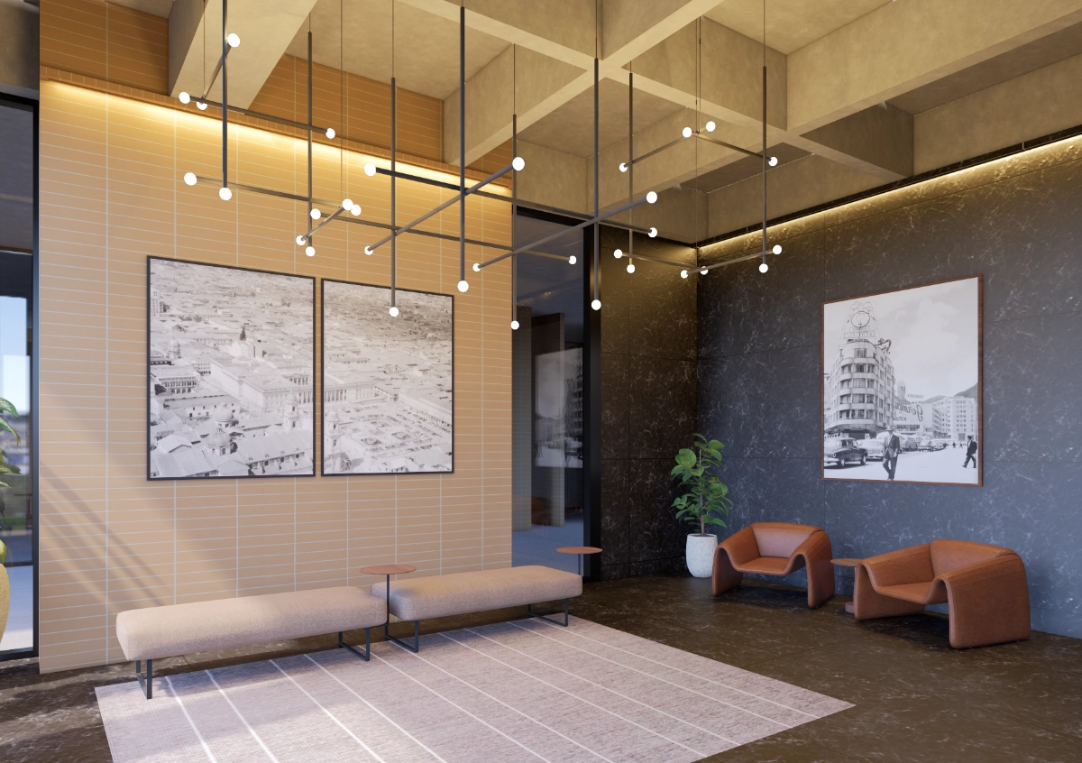 Business lobby at Smart Rent Central