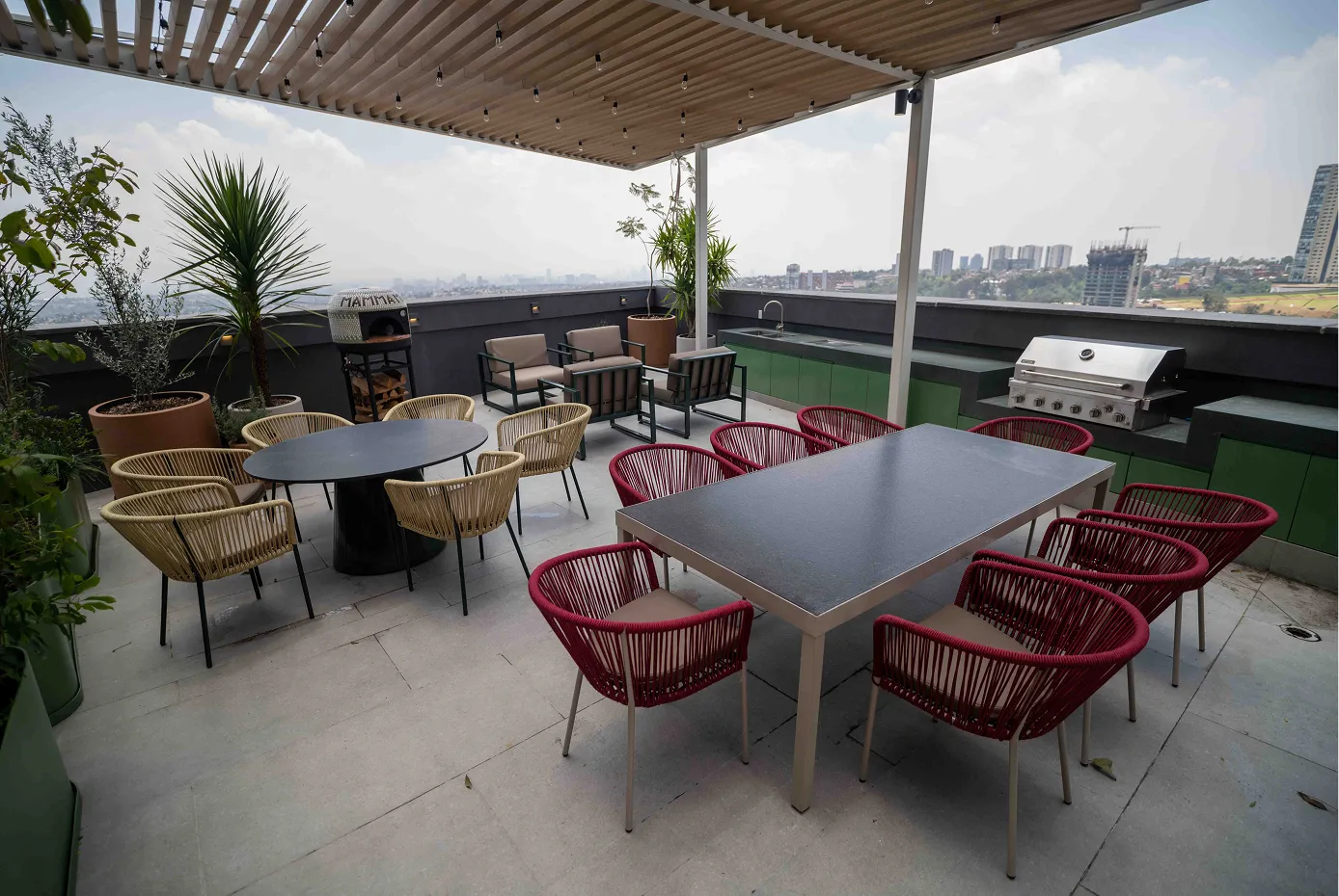 grill & chill area at Smart Rent Interlomas